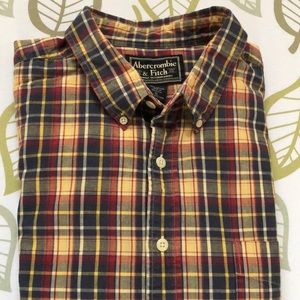 Abercrombie & Fitch short sleeve button down shirt